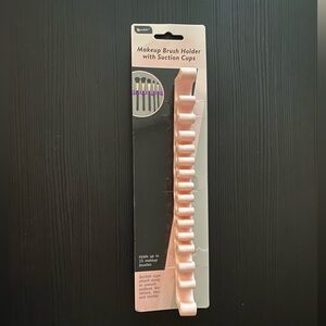 Pink Makeup Brush Holder with Suction Cups
